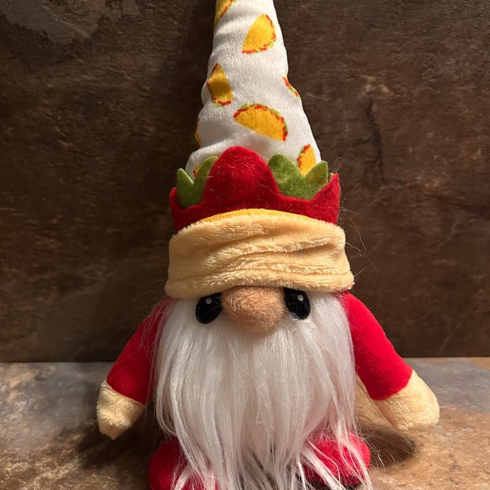 GNOME TACO "TACO" Hug Giftcraft Plush Cinco de Mayo Mexican Celebrate NWT